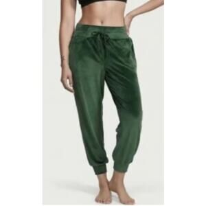 Victoria's Secret Velour Jogger Pants Green Size‎ Large